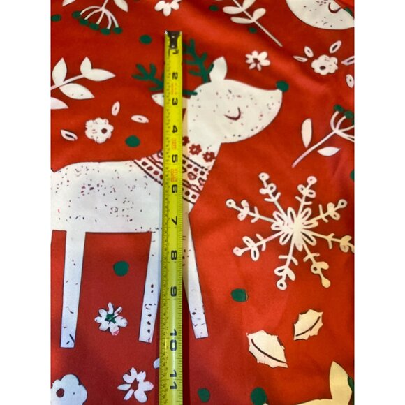 Medical Nurse Scrub TopReindeer Print V-Neck Reindeer Holiday Print - Picture 6 of 7